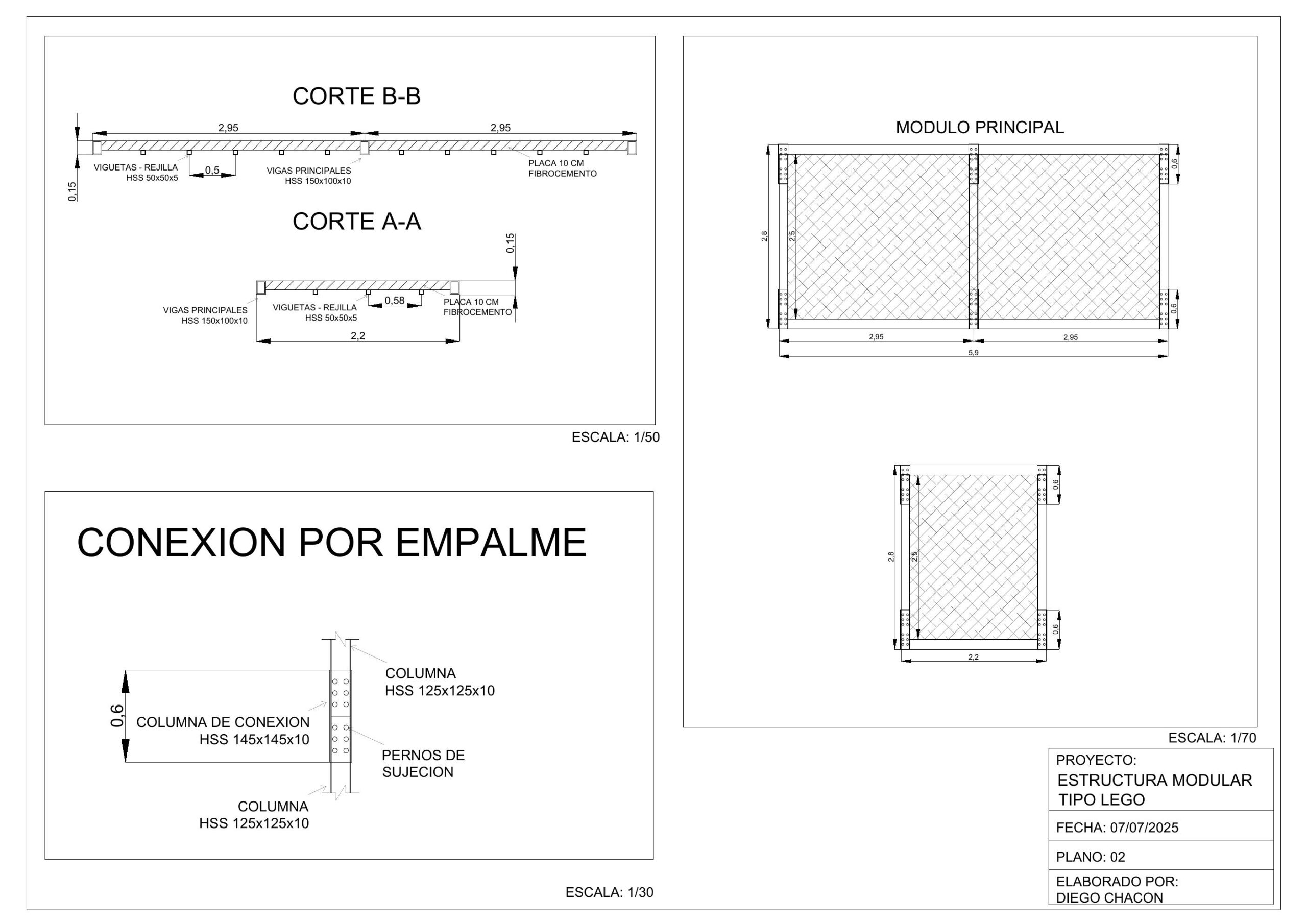 Preliminary plans and configurations for the modular housing system